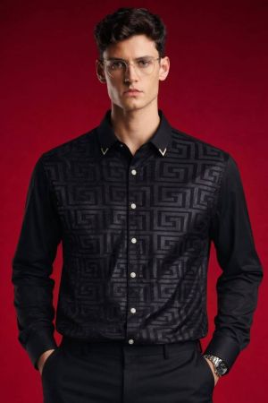 Versac-e IMPORTED STORE ARTICLE DIAMOND CHINA SHIRT