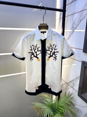 Casablanca Imported White Premium Half Sleeves Printed Shirt F5088-W1