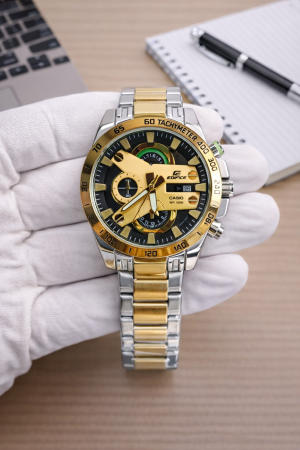 Casio Edifice 540 Gold Two Tone Black AT339