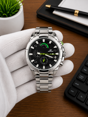 Casio Edifice 540 Silver Black AT339
