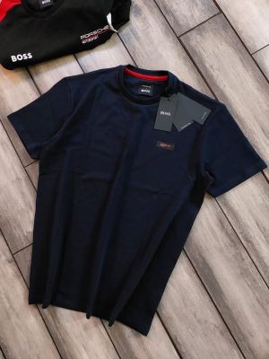 Boss x Porsche Edition Navy Premium Round Neck T-shirt F5095-NY