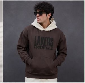 LAKERS ESSENTIAL PREMIUM BROWN HOODIE