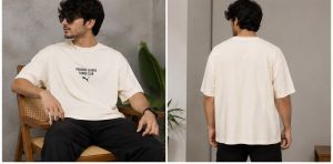 PUUMAA PREMIUM CREME PRINTE TEE