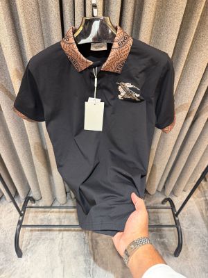 BURBERY PREMIUM BLACK IMPORTED COLLAR POLO