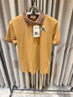 BURBERY PREMIUM MUSTARD IMPORTED COLLAR POLO