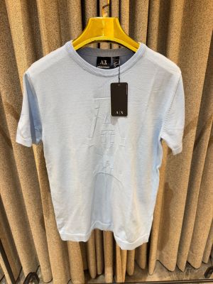 AX ARMAN EXCHANGE PREMIUM SKY KNITTED TSHIRT