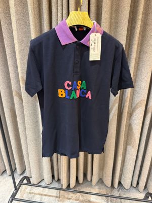 CASABLANCA PREMIUM NAVY BLUE IMPORTED POLO
