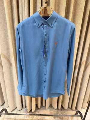 RL POLO BLUE  PREMIUM LINEN SHIRT