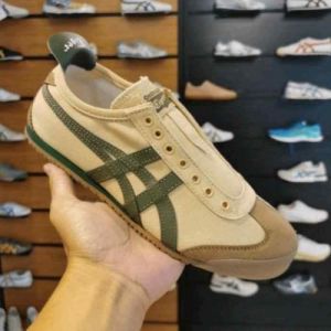 Onitsuk Tiger Mexico 66 Slip On Beige Grass Green Fix (917)