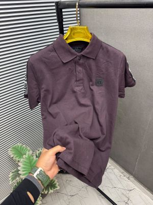 Sale ARRMANI EXCHANGE PURPLE Imported Fabric Current Store Article Very Premium Tshirt 497