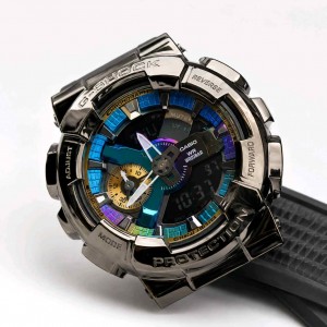 G Shock GA 110 Black & Purple F2