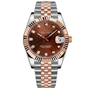 SEIK O MOD DATE JUST TT CHOCOLATE DIAMOND 671