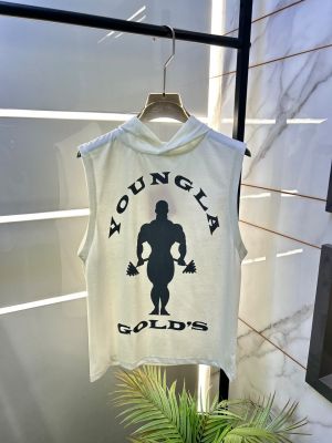 Youngla White Printed Hoodie Super Premium Cap Sendo F3965-WH