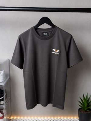 True Religion Brand Team Back Print Dark Brown 1118