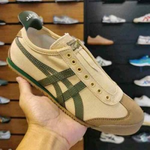 Onitsukaa Tigerr Mexico 66 Slip On Beige Grass Green 1251