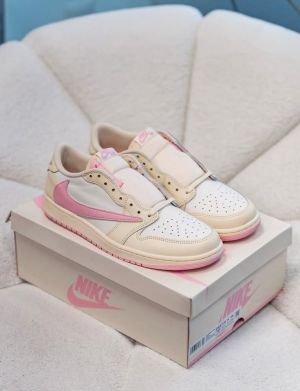 TRAVIS SCOTT X AIR JORDAN 1 LOW OG SHY PINK MENS SEMI UA FIX
