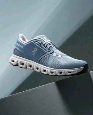 On Running Cloud 6 Chambray White