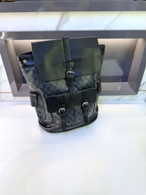 Gucc_ Black Bag Pack Premium Quality 1206