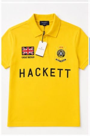 HACKET PREMIUM YELLOW FRONT EMBORSSED POLO
