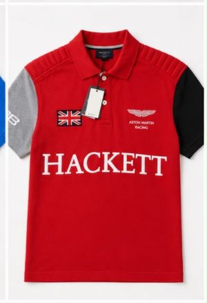 HACKET PREMIUM RED FRONT EMBORSSED POLO