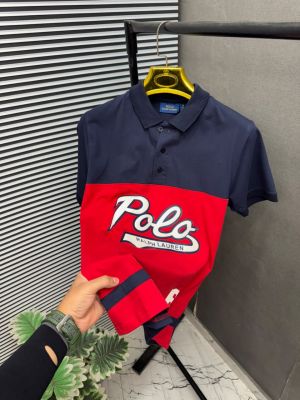 Sale POLO RALLPH LAUREN RED NAVY Imported Fabric Current Store Article Very Premium Tshirt 497