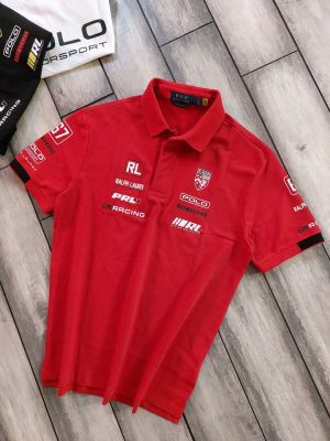 Ralp Lauren Red Polo Premium Collar Neck T-shirt F5096-RE