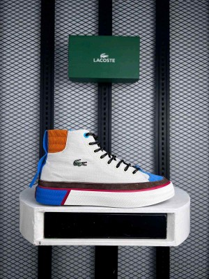 Lacosttee Gripshot High-Top White Brown