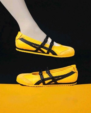 Onitsukkaa Tiger Mexico 66 TGRS Mary Jane Yellow Black