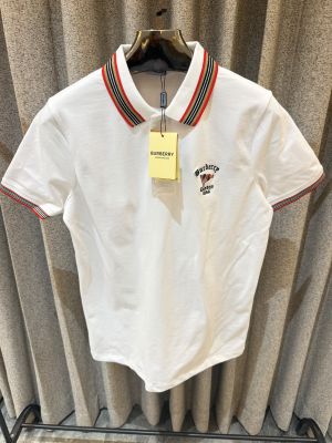 BURBERY PREMIUM WHITE IMPORTED POLO