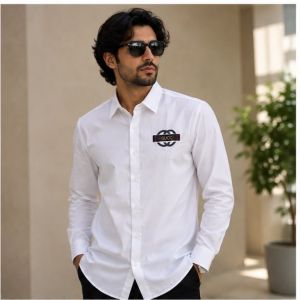  GUCCCI PREMIUM WHITE EMBROIDER SHIRT
