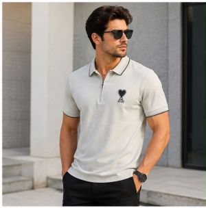 AMI PARIS GREEN IMPORTED POLO