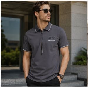  AX ARMAN EXCHANGE GREY PREMIUM POLO