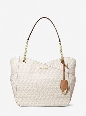 Michael kor Brown Jet Set Large Tote with dust cover 5583