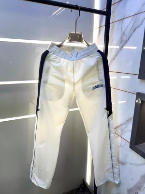 Amir White Embroidery Logo Super Premium Track Pant F4013-WH