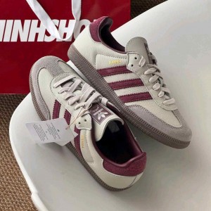 Adidass Samba OG Putty Grey Maroon 1226