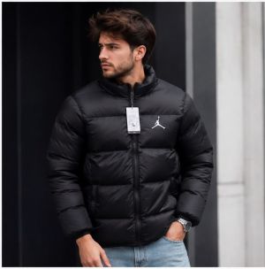 JORDAN BLACK IMPORTED PUFFER JACKET