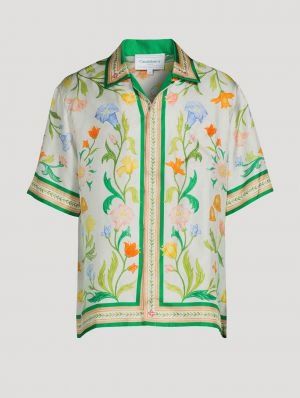 Casablanca imported primium Green Printed Shirt