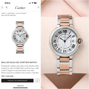 Cartiee_r Ballon Bleu De Womans 