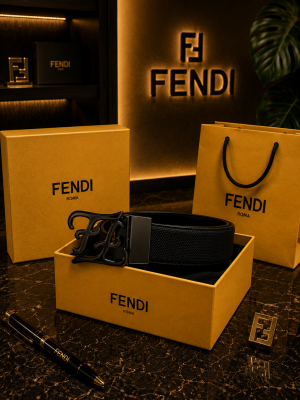 Fenddi Black Glossy Buckle  (55)