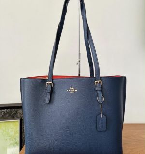 coac mollie pure 1.1 leather material Tote bag with dust cover 989