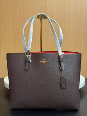 coac mollie pure 1.1 leather material Tote bag with dust cover 992