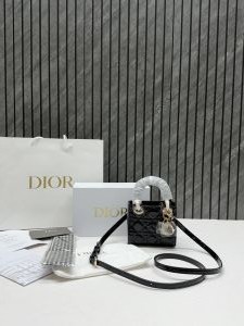 Dioor CB Lady Nano Black Patent Leather With Original Box DustCover CarryBag & Ribbon