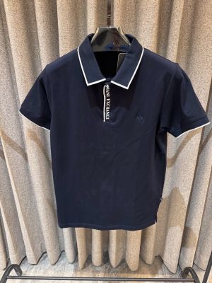 AX ARRMANI EXCHANGE NAVY BLUE CLASSIC POLO