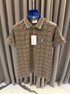 Coac Chest Logo Box Pack Polo T-shirt Coffee