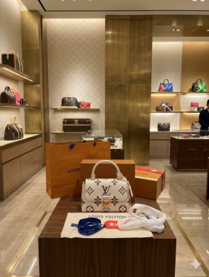 lv madeleine bb handbag with Dutyfree packing box etc