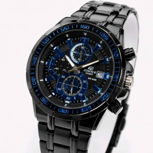 EDIFICE CASIO BLACK BLUE DIAL