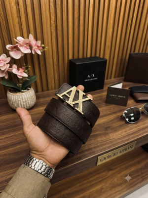 07 AX ARMAANI GOLDEN BROWN PREMIUM QUALITY BELT