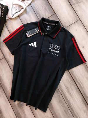 Adida Navy Collar Neck Premium Printed Polo T-shirt F5104-NY