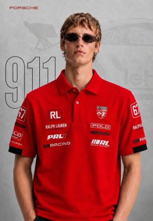  PORSCHE Ralpxh Lauren IMPORTED STORE ARTICLE POLO T-SHIRT
