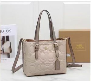 Coac Maggie Pebbled Leather Top Handle Crossbody Bag With Magnetic Box Including  5059